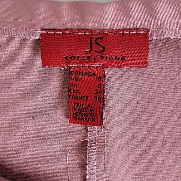 JS Collections Pink Trumpet Maxi Skirt Womens Size 6 - Picture 6 of 9